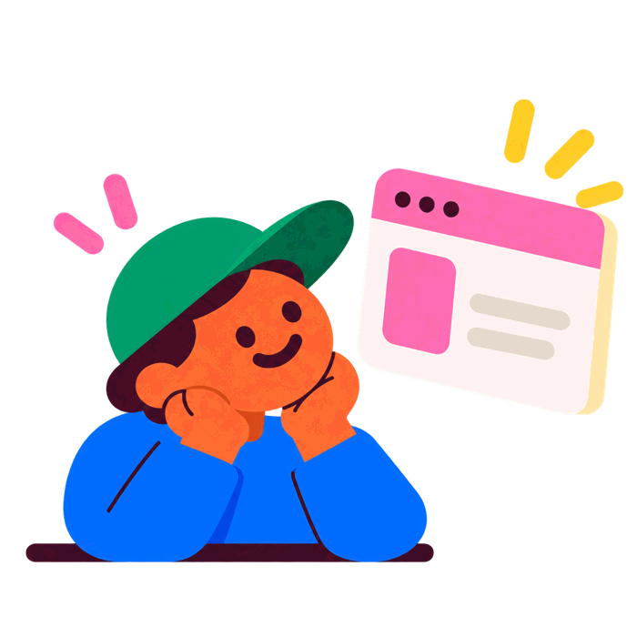 A person with their active work window